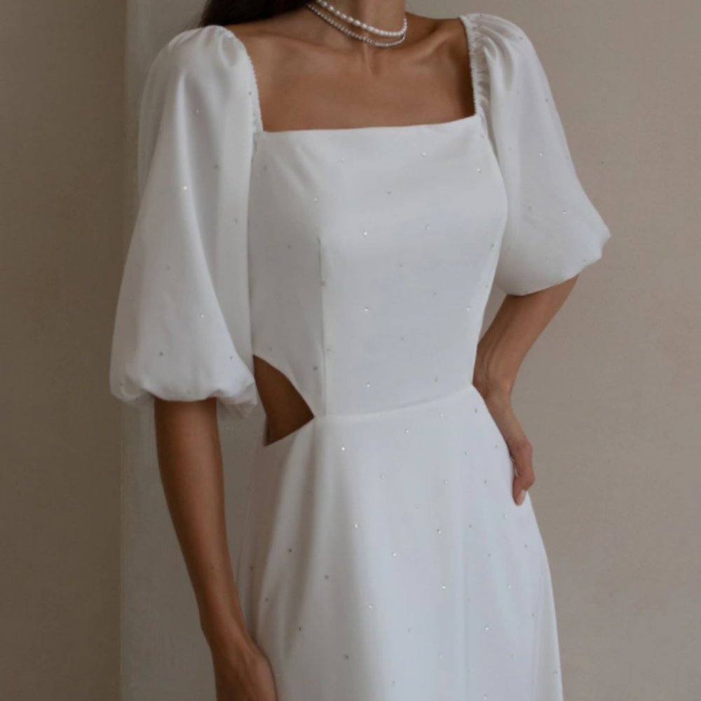 Cutout midi dress